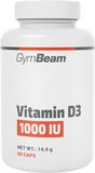 GymBeam Vitamín D3 1000 IU fudge brownie 60 kapslí