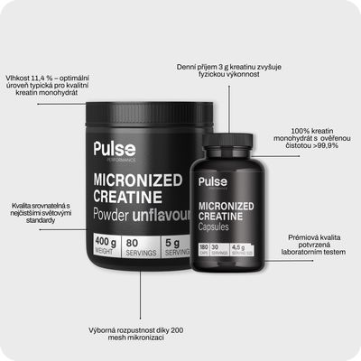 Pulse Performance Micronized Creatine 400 g