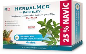 Dr.Weiss HerbalMed  Eukalyptus-máta 30 pastilek