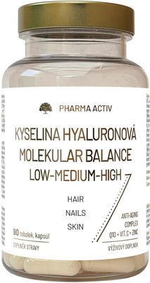 Pharma Activ Kyselina Hyaluronová molekular balance low-medium high 90 tobolek