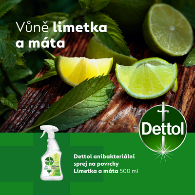 Dettol sprej limetka/mata 500 ml