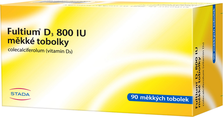 Fultium D3 800 IU 90 měkkých tobolek