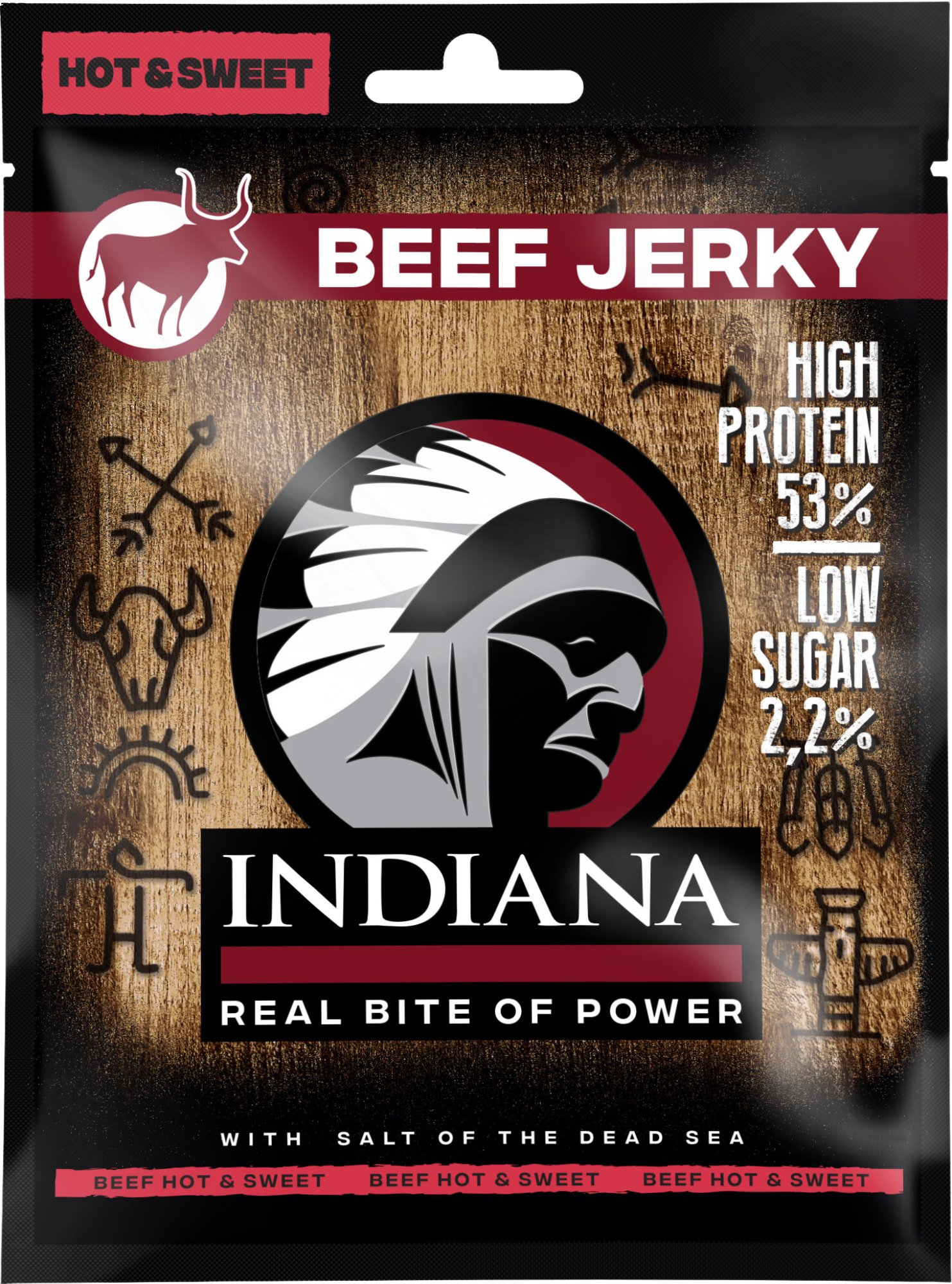 Indiana Jerky Hovězí Hot&Sweet 25 g