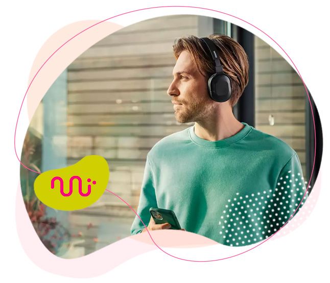 philips, bezdrátová sluchátka, muzika, hudba