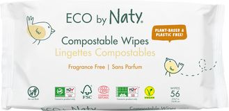 Eco by Naty Vlhčené ubrousky ECO by Naty bez vůně - pro citlivou pokožku 56 ks