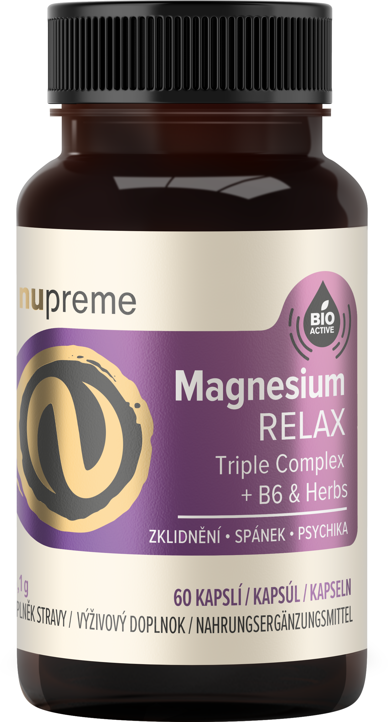 Nupreme Magnesium Relax 60 kapslí