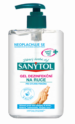 Sanytol dezinfekční gel sensitive 250 ml