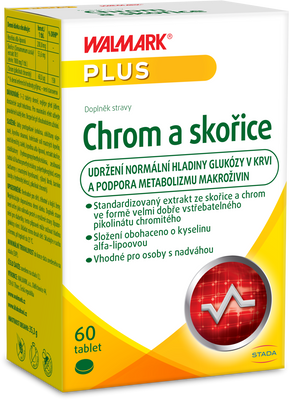 Walmark Chrom a skořice 60 tablet