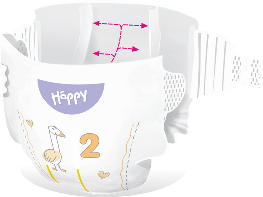 Bella Baby Happy Soft&Delicate Mini (3-6 kg), 38 ks