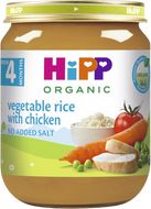 HiPP BIO Zelenina a rýže s kuřecím masem 125 g