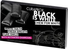 Curaprox Black is White žvýkačky 12 ks