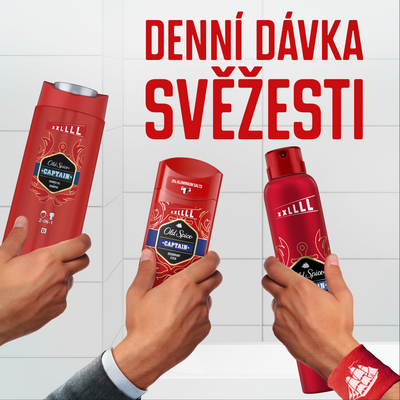 Old Spice Captain Pánský sprchový gel a šampon s tóny santalového dřeva a citrusů 675 ml