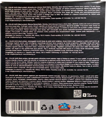 Color Safe Ubrousky na praní Black protect 20 ks