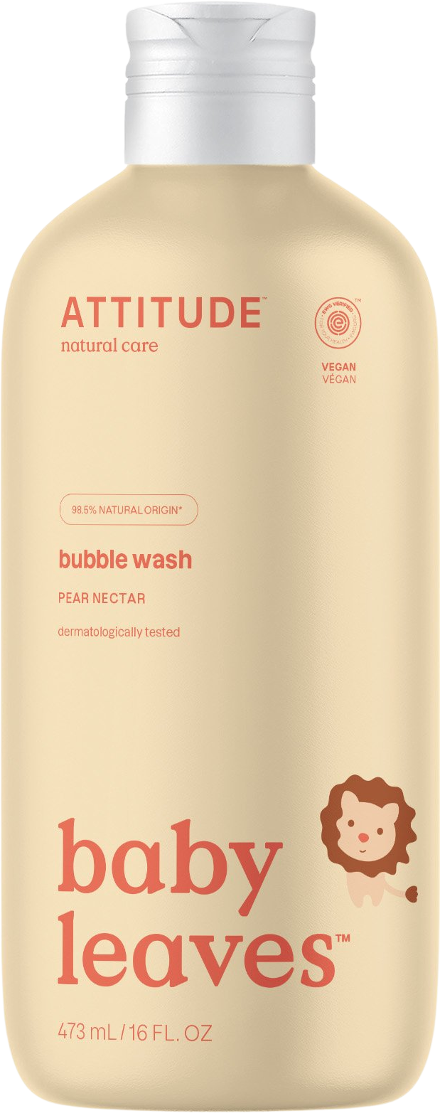 Attitude Dětská pěna do koupele Baby leaves s vůní hruškové šťávy 473 ml