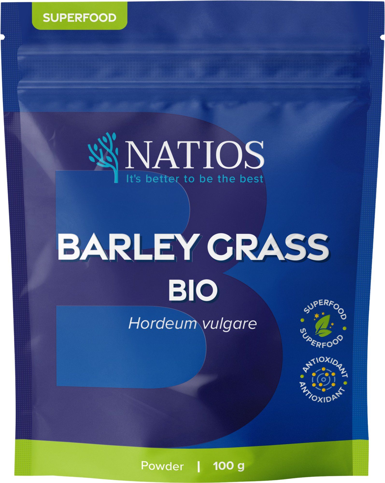 Natios Mladý ječmen BIO prášek 100 g