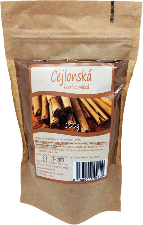 Najtelo Cejlonská Skořice mletá Ceylon 100 g