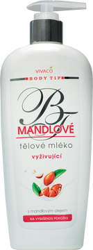 Vivaco Body Tip Mandlové tělové mléko pro suchou pokožku 400 ml