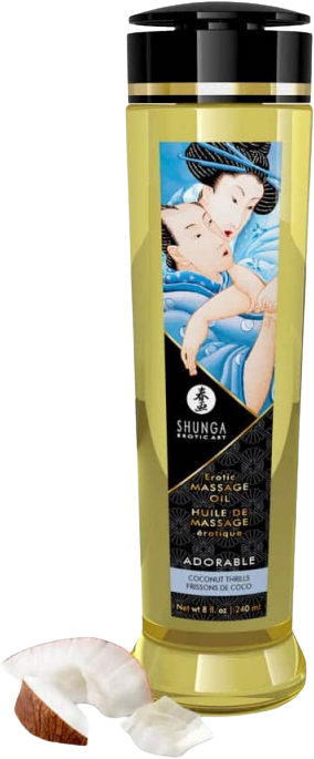 Shunga Masážní olej Adorable Coconut 240 ml