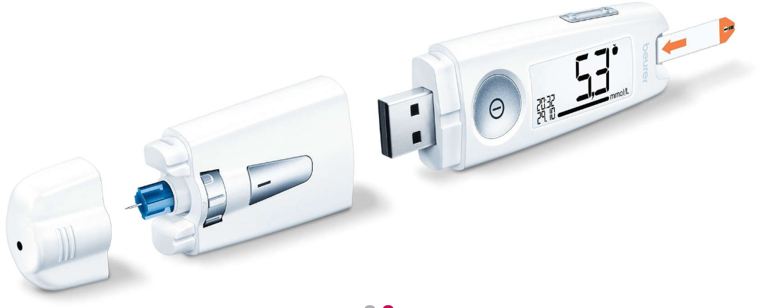 Beurer GL 50 glukometr bílý