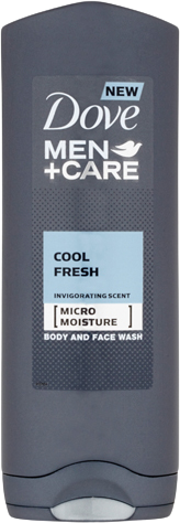 Dove Men+Care Cool Fresh sprchový gel na tělo a tvář 250 ml