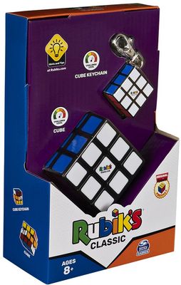 Spin Master RUBIKS - Rubikova kostka Sada Klasik 3x3 + Přívěsek 200 g