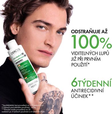 Vichy Dercos šampon a kondicionér na lupy 2v1 200 ml