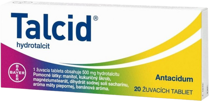 Talcid 500mg žvýkací tablety 20 ks