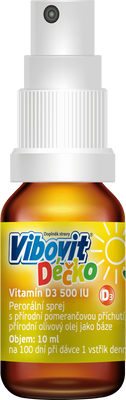 Vibovit Déčko vitamín D3 500IU sprej 10 ml