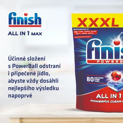 Finish All-in-1 Max Tablety do myčky 80 ks