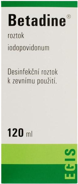 Betadine kožní roztok 120 ml
