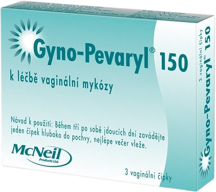 Gyno-pevaryl 150 mg, vaginální čípky 3 ks