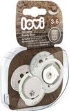 LOVI Dudlík silikonový dynamický Buddy Bear 3-6m 2 ks