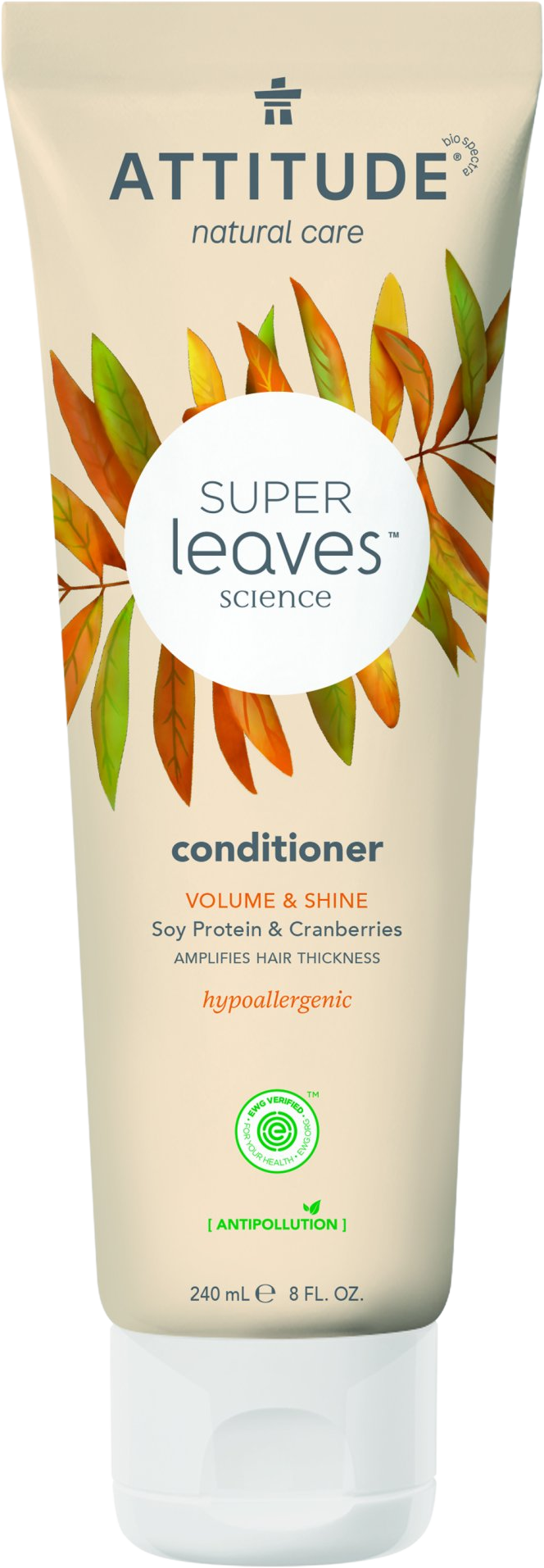 Attitude Super leaves Přírodní kondicionér pro lesk a objem vlasů 240 ml