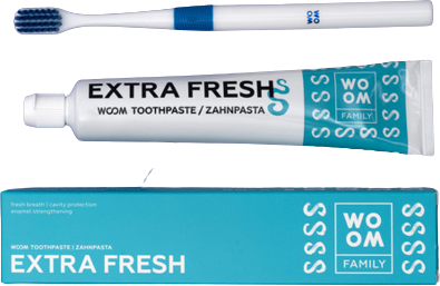Woom Family EXTRA FRESH Zubní pasta 75 ml