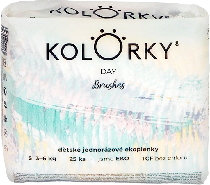 Kolorky DAY Štětce vel. S (3-6 kg) 25 ks