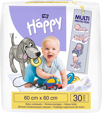 Bella Happy Dětské podložky 60 x 60 cm 30 ks