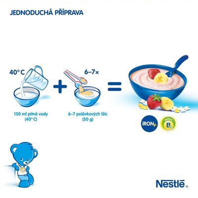 Mléčná kaše Banán Jahoda 300 g