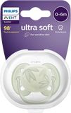 Philips Avent Šidítko Ultrasoft Premium 0-6m zelená