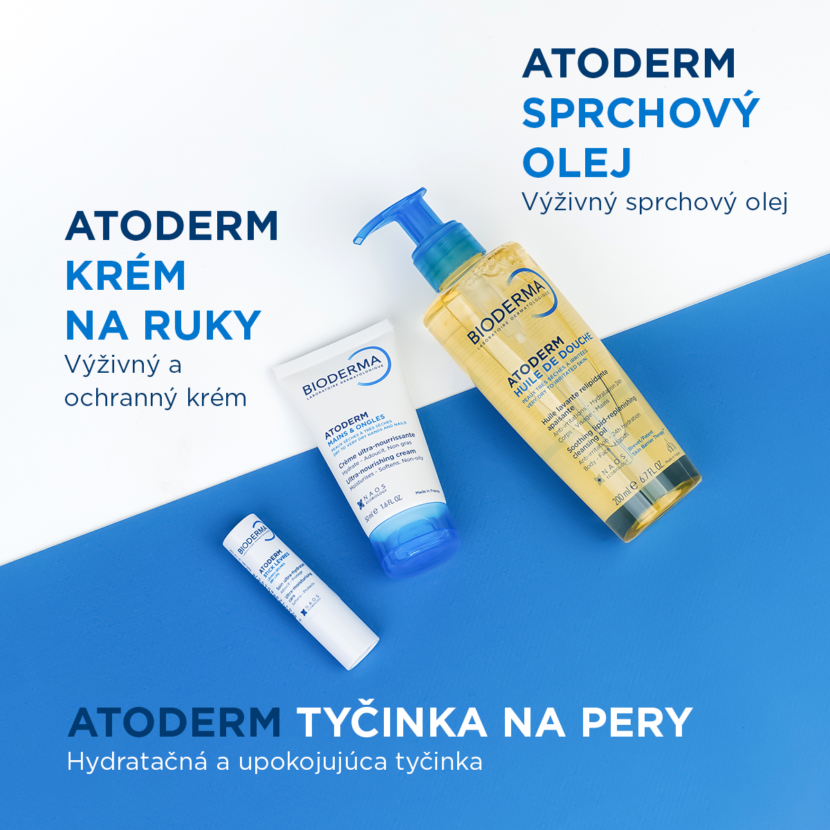 Bioderma Atoderm dárkový balíček pro suchou pokožku 200 ml
