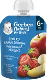 Gerber Natural kapsička jablko, banán a jahoda 90 g