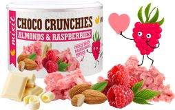 Mixit Crunchies - Malinové čokohrudky s mandlemi 140 g