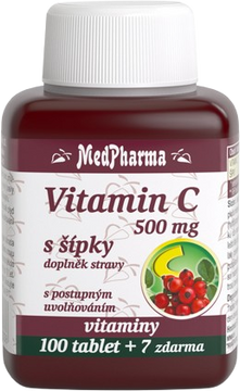 MedPharma Vitamín C 500 mg s šípky 107 tablet