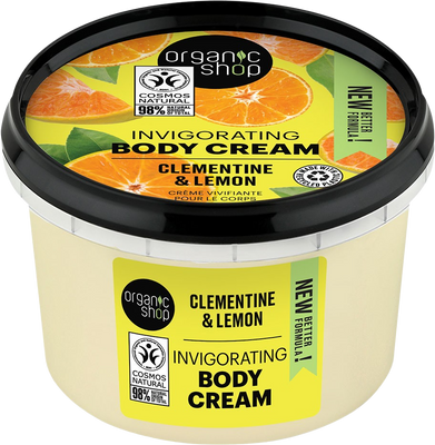 Organic Shop Povzbuzující tělový krém Klementinka a citron 250 ml