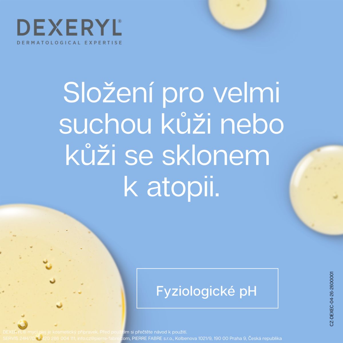 Dexeryl Mycí olej relipidační zklidňující a proti škrábání 1000 ml