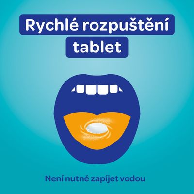 Imodium RAPID 2 mg tablety dispergovatelné v ústech, 6 tablet
