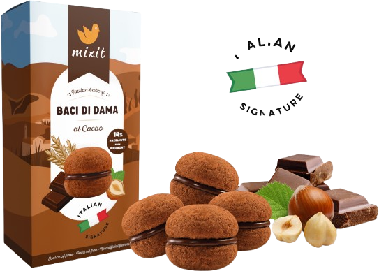 Mixit Italian bakery – Cookie Baci di Dama al Cacao 170 g