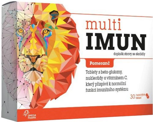 MultiIMUN pomeranč cucavé tablety 30 ks