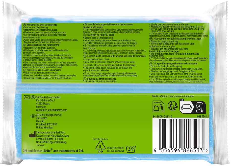 3M Nexcare Scotch-Brite® Delicate Ultra nepoškrábající houbičky 2 ks