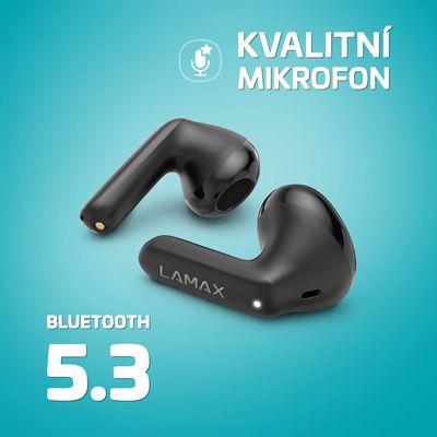 LAMAX Tones1 bezdrátová sluchátka, černá