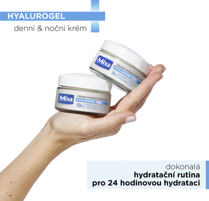 Mixa Hyalurogel rich intenzivní hydratační pleťový krém pro citlivou, suchou a dehydratovanou pleť 50 ml